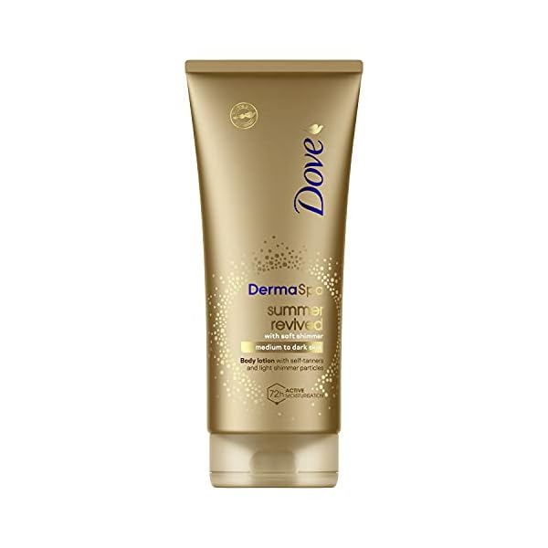 Dove-DermaSpa-Summer-Revived-Shimmer-Medium-to-Dark-200-ml Dove DermaSpa Summer Revived Shimmer Medium to Dark Gradual Self-Tan Body Lotion 200 ml