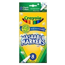 Crayola 58-7809 Washable Thinline Marker 8 Count