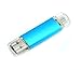 USB Flash Drive 8GB Memory Stick For Android Phones ARETOP OTG USB2.0 Flash Stick Thumb Drives Pen Drive for Computers and Android Micro Devices (Smartphones Tablets PC Samsung, etc.) Light Blue