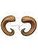elope Adjustable Gold Ram Horns Costume Headband