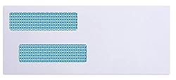 #8 Double Window Gummed Security Envelopes - for