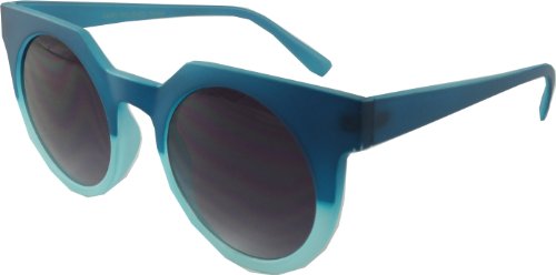 Revive Eyewear Big Girls' 50's Retro 'Lounge' Blue Frame/ Black Lens Non Polarized Sunglasses 140