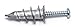 CONFAST Zinc Self-Drilling Drywall/Hollow-Wall Anchor Kit with Screws, 200 Pieces (100 Anchors+100 Screws) Includes #8 Anchors with Screws (Metal)