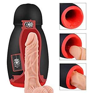 MEROURII Masturbatoren mit Heizfunktion, Elektrische Cup-Masturbatoren Sex Men Cup Oral Sexspielzeug für Männer Saugfunktion 