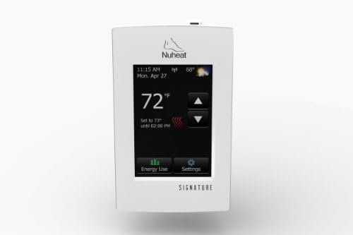 NUHEAT AC0055 SIGNATURE WiFi Touchscreen Programmable Dual-Voltage Thermostat by Nuheat