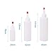 Pandahall Elite 1oz 4oz 6oz 15 Pack Plastic Squeeze Bottles with Red Tip Caps for Crafts, Art, Glue, Multi Purpose
