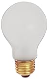 Satco S3927 60 Watt 520 Lumens A19 Incandescent Rough Service Shatterproof Light Bulb, 2-Pack