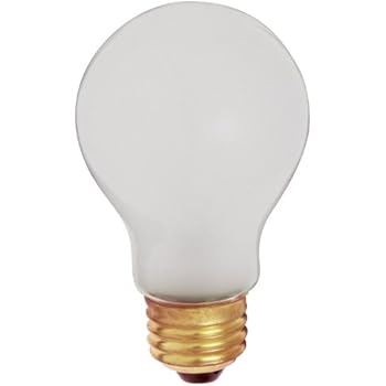 Satco S3929 100 Watt 960 Lumens A19 Incandescent Rough Service Shatterproof Light Bulb, 2-Pack