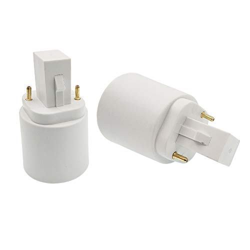 E-Simpo 12pcs G24d to E26/e27 Adapter, 2P CFL Light Socket Adapter 21.8mm,G24 to E26/E27, GX24d to E - //medicalbooks.filipinodoctors.org