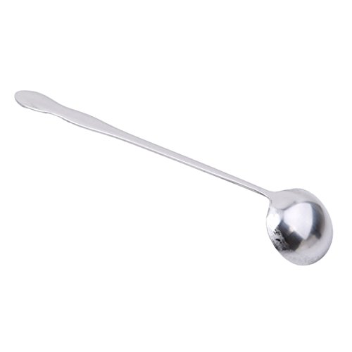 CH 1pc Stainless Steel Stir Spoon Creative Long Handle Spoon Korean Coffee Spoon Ice Cream Spoon (7.48X1.5in)
