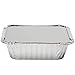 Tiger Chef Aluminum Pans with Lids - Foil Pans - Disposable to Go Containers for Take Out, Storing and Freezing - Oblong 1 LB 5.56