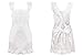 White Frilly Pinafore Apron for Baking, Victorian Waitress Downton Maid Costume with Mop Cap, Attractive Design with Adjustable Sizing & Quality Easy Care Material