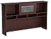 Bush Furniture Cabot Desk Hutch, Attachment with Shelves and Cabinet for Home Office, 60W, Harvest Cherry