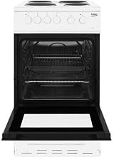 Beko KS530W 50cm Electric Cooker with Sealed Plate Hob White view 2
