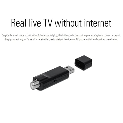 Mygica USB 2.0 TV Tuner with Antenna, ATSC/QAM TV Tuner Stick for PC