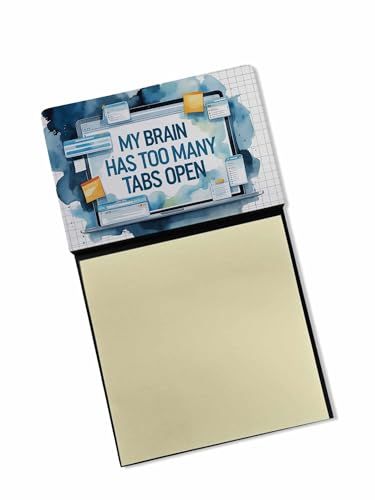 Caroline's Treasures My Brain Has Too Many Tabs Open Funny Sticky Note Holder f…