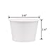Belinlen Paper Ice Cream Cups with Lids, Hot/Cold Soup Cups (White, 40, 12 oz)