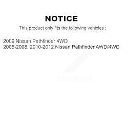 Front Rear Wheel Bearing & Hub Assembly Kit For