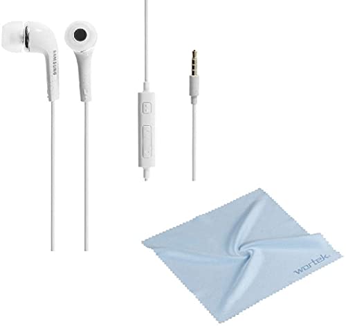 Original-Samsung-Kopfhoerer-2-er-Set-Kopfhoerer-In-Ear-Headset-mit-Anrufannahme-Taste-und-Lautstaerke-Regler-satte-Baesse-Stereo-Sound-EHS64AVFWE-Bulk-Weiss