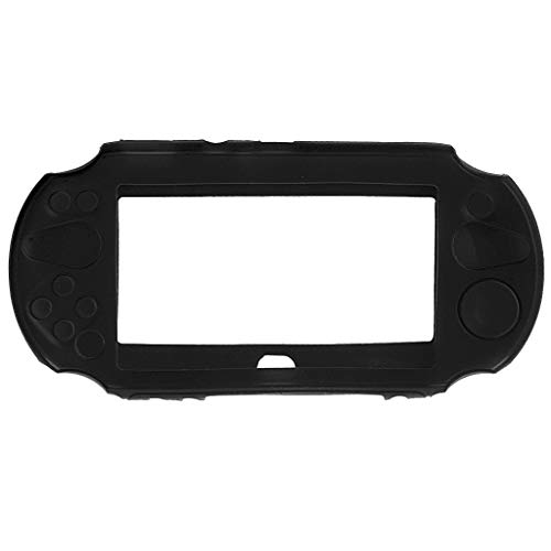 GMSP Silicone Rubber Soft Protective Case Cover for Sony Playstation PS Vita 2000 (Black)