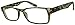 Classic Rectangular Negative Strength Prescription Eyewear Glasses Power -1.00 thru -2.25 (Grey Tortoise, -2.25)