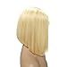 Munx Short Bob Lace Front Wigs Human Hair #613 Blonde Silky Straight Human Hair Wig 180% Density Bob Wigs with 13x4 Swiss Lace Frontal Pre Plucked Adjustable Cap 10 Inch