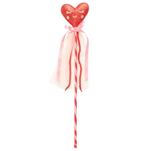Stephen Joseph, Dress-Up Wand for Children's Party and Play Time, Dress-up Wands for Princess or Fairy Costume, Red Glitter Heart
