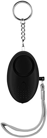 Emergency Personal Alarm,Paragala 130 DB Self Defense Electronic Device Alarm Keychain with LED Flashlight for Women,Students,Girls,Elderly (black)