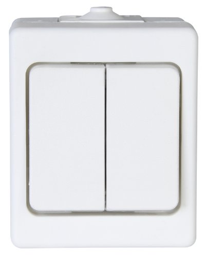 Kopp 563502007 Aufputz-Feuchtraum Serienschalter, IP44, Standard, Arktis-weiß