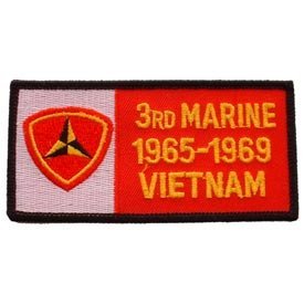 US Military Vietnam War Iron On Patch - Badges - 3rd Marine 1965-1969 Vietnam