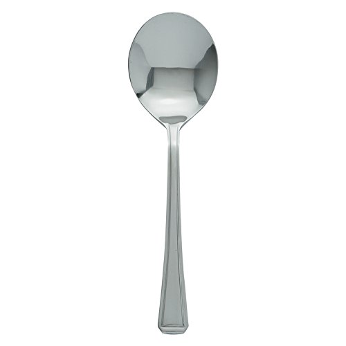 Utopia Harley Soup Spoon - Pack of 12 - Traditional Cutlery, 18/0 Stainless Steel, Silver