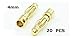 Generic 4.0mm 4mm RC Model Battery Male Banana Gold Plated Bullet Connector Plug For RC Lipo Battery, ESC 20 PCS