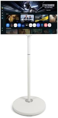 Bundle LS32DM703UUXEN Monitor + Soporte para Monitor 24-48 Pulgadas Altura Regulable + Cable de Alimentación Enchufe Tipo F de 5M Blanco