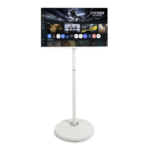 Bundle LS32DM703UUXEN Monitor + Soporte para Monitor 24-48 Pulgadas Altura Regulable + Cable de Alimentación Enchufe Tipo F de 5M Blanco