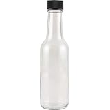 Hot Sauce Clear Glass Dasher Bottle - Empty - 5 oz - 6 Pack