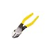 Klein Tools D2000-49 Angled Head Diagonal Cutters with High-Leverage Design, Hot-Riveted Joint, Short Jaws and Dual Material Grips