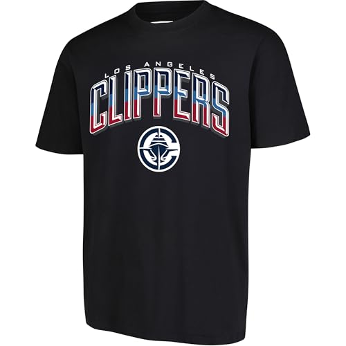 Ultra Game Mens NBA Arched Plexi Short Sleeve T-Shirt