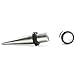 AQUEENLY 1g Taper and Plugs 4 Piece Stainless Steel Ear Stretching Kit (1 Gauge-7mm)