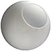 6 in. White Acrylic Globe - with 3 in. Neckless Opening - American 3201-50630-083