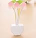 LED Night Light with Light Sensor, Hotsaleglobal 1 Pack Mushroom Lamp Color Changing Plug-in Night Lamp Energy Saving Wall Light for Kids Babies Adults and The Old (3 Pink Heads)