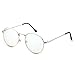 PenSee Oval Classic Retro Metal Frame Clear Lens Round Circle Eye Glasses