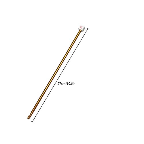 image for MUMULULU 11 PCS Different Sizes Assorted Colors Crochet Hooks Tunisian
