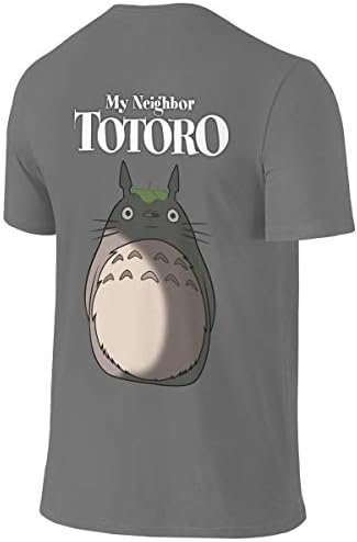 HRSHENG Customized My Neighbour Totoro Cool Shirt O-Neck 100% Cotton for Boys Black