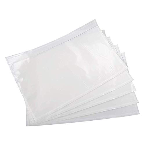 Methdic 7.5" x 5.5" Clear Strong Adhesive Packing List Shipping Labels Envelopes Pouches (500 Pack) - Thumbnail 5