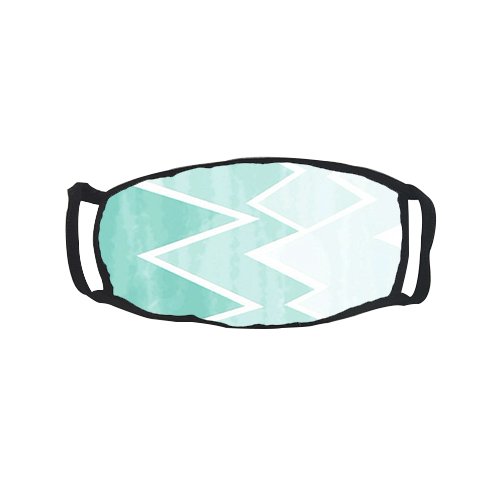 Promini Turquoise Wave Adult Fashion Comfortable Reusable Outdoor Protective Cotton Face Mouth Mask Muffle