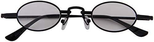 OGOBVCK Small Oval Sunglasses Metal Frame Shades Eyewear Goggles For Women and Men UV400