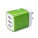USB Charging Block, 3.1A 3 Ports USB Wall Charger Adapter Fast Charging Plug Cube for iPhone, iPad Pro Air Mini, LG, Samsung Galaxy Cell Phone Box Base USB AC Power Adapter Cargador Carro Brick Plug