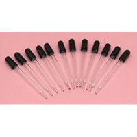 SEOH Glass Droppers Pipettes 4 inch pack of 12