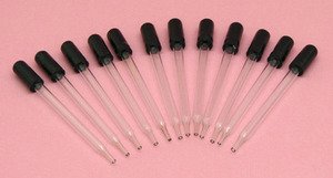 Seoh glass droppers pipettes 4 inch pack of 12