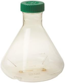 CELLTREAT Scientific Products 229875 Vented Sterile Fernbach Flasks with Baffled Bottom, 2L, Individually Wrapped; 6/cs